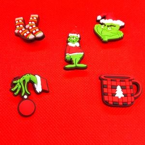 Grinch Shoe Charms - 5 pcs in a set